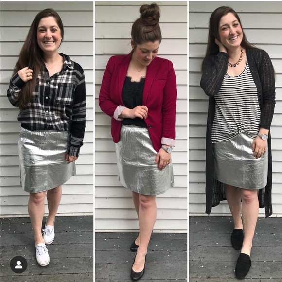 Thacker NYC Metallic Mini Skirt - Picture 4 of 4